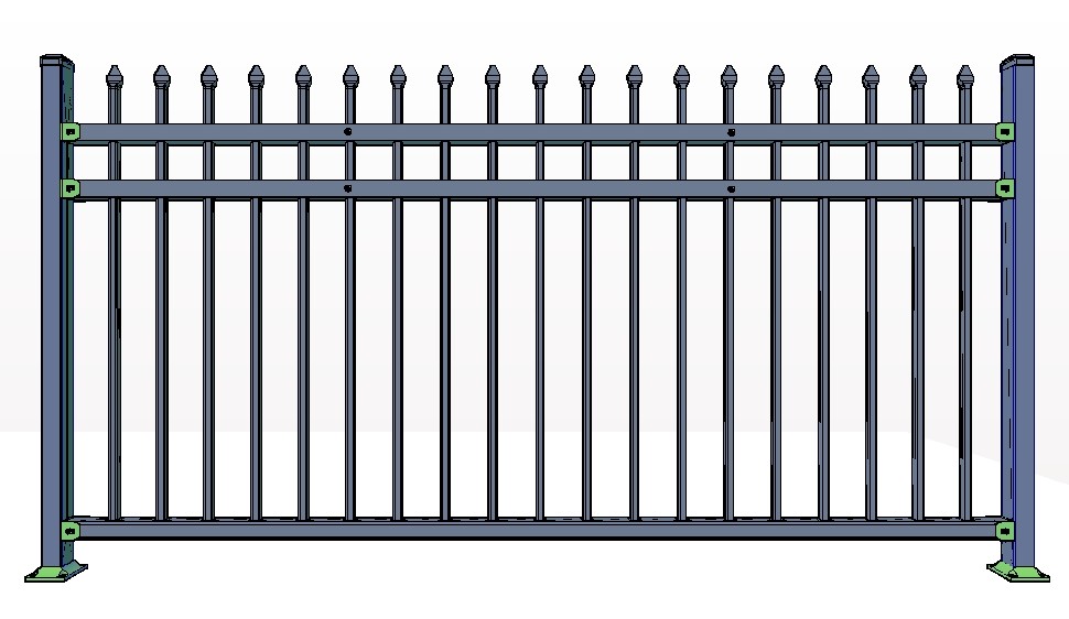 3-Rail ASPEN Fence Panels