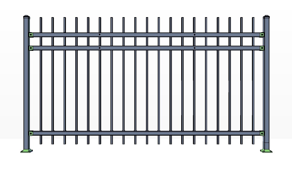3-Rail POWDERHORN Fence Panels