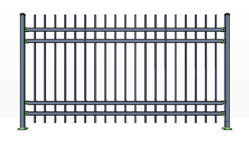 4-Rail POWDERHORN Fence Panels