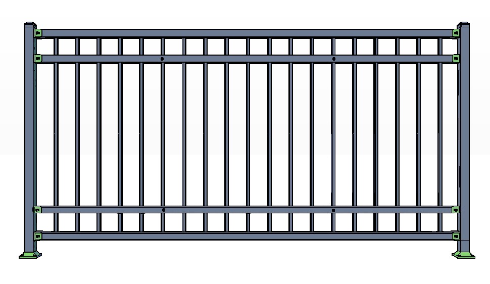 4-Rail VAIL Fence Panels